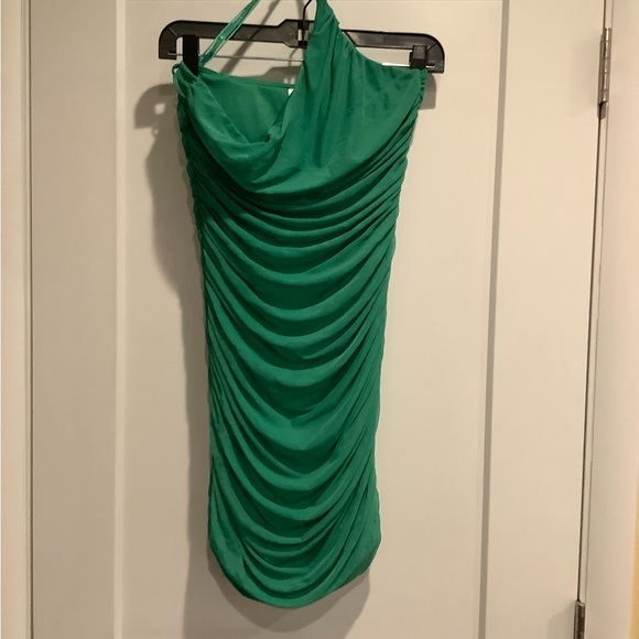 Lucy in the Sky Dresses & Skirts - Lucy in the Sky One Shoulder Green Dress